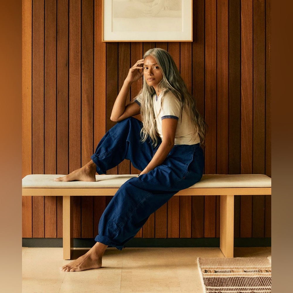 imogene + willie_ the flight pant in sashiko indigo, M